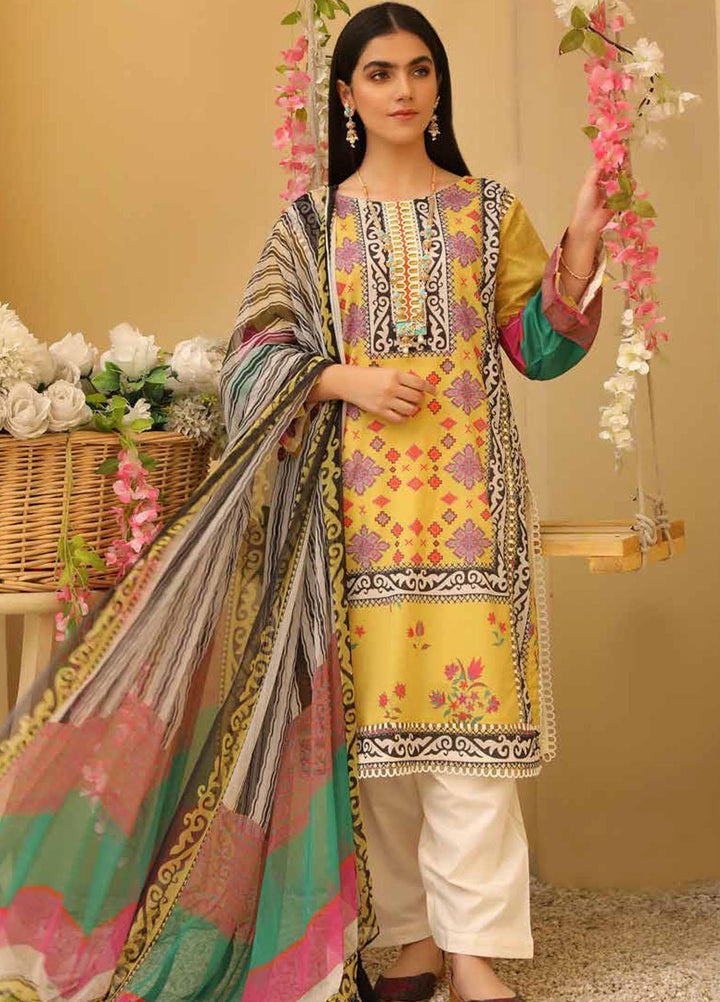 Charizma Printed Lawn Suits Unstitched 3 Piece CRZ21CP-5 CP-60 - Summer Collection