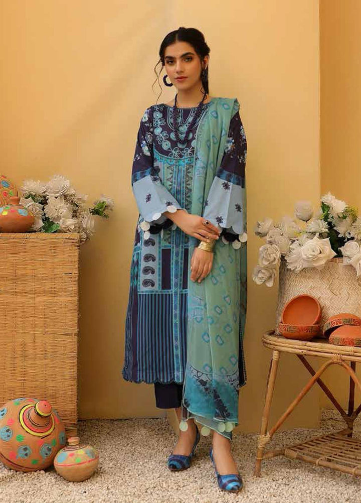 Charizma Printed Lawn Suits Unstitched 3 Piece CRZ21CP-5 CP-61 - Summer Collection