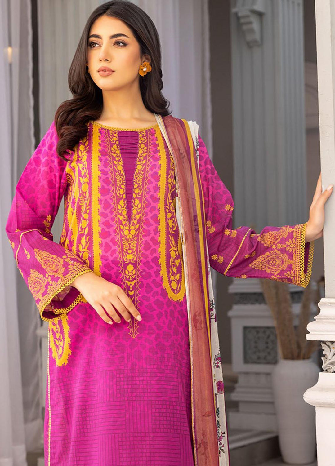 Charizma Printed Lawn Suits Unstitched 3 Piece CRZ23CP-V3 CP-020 - Spring / Summer Collection