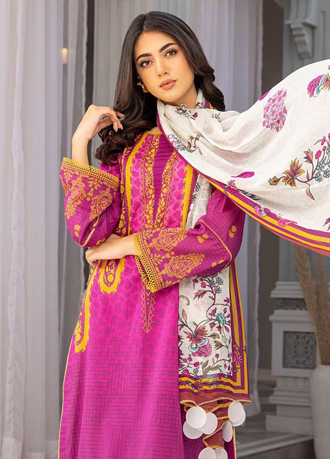 Charizma Printed Lawn Suits Unstitched 3 Piece CRZ23CP-V3 CP-020 - Spring / Summer Collection