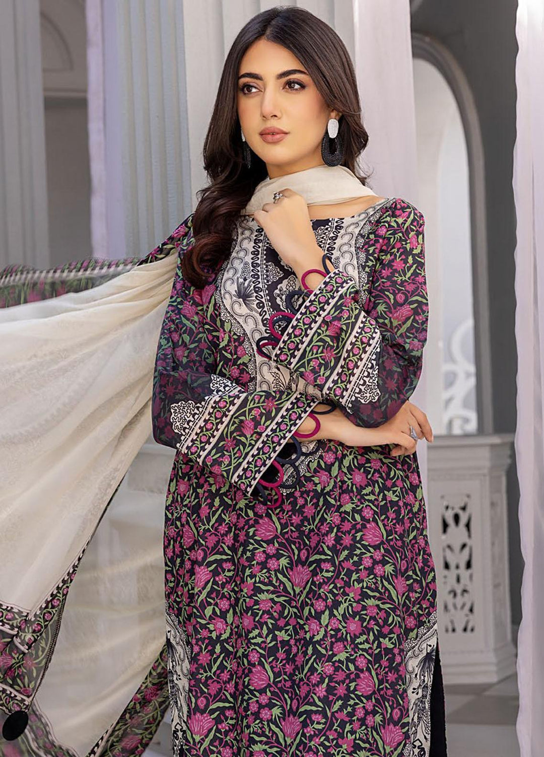 Charizma Printed Lawn Suits Unstitched 3 Piece CRZ23CP-V3 CP-024 - Spring / Summer Collection