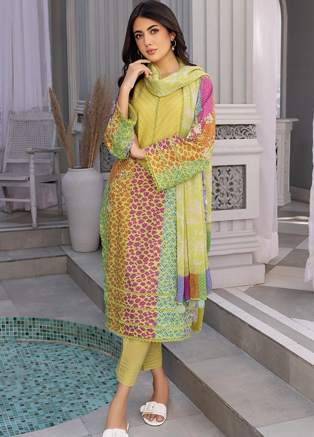 Charizma Printed Lawn Suits Unstitched 3 Piece CRZ23CP-V3 CP-025 - Spring / Summer Collection