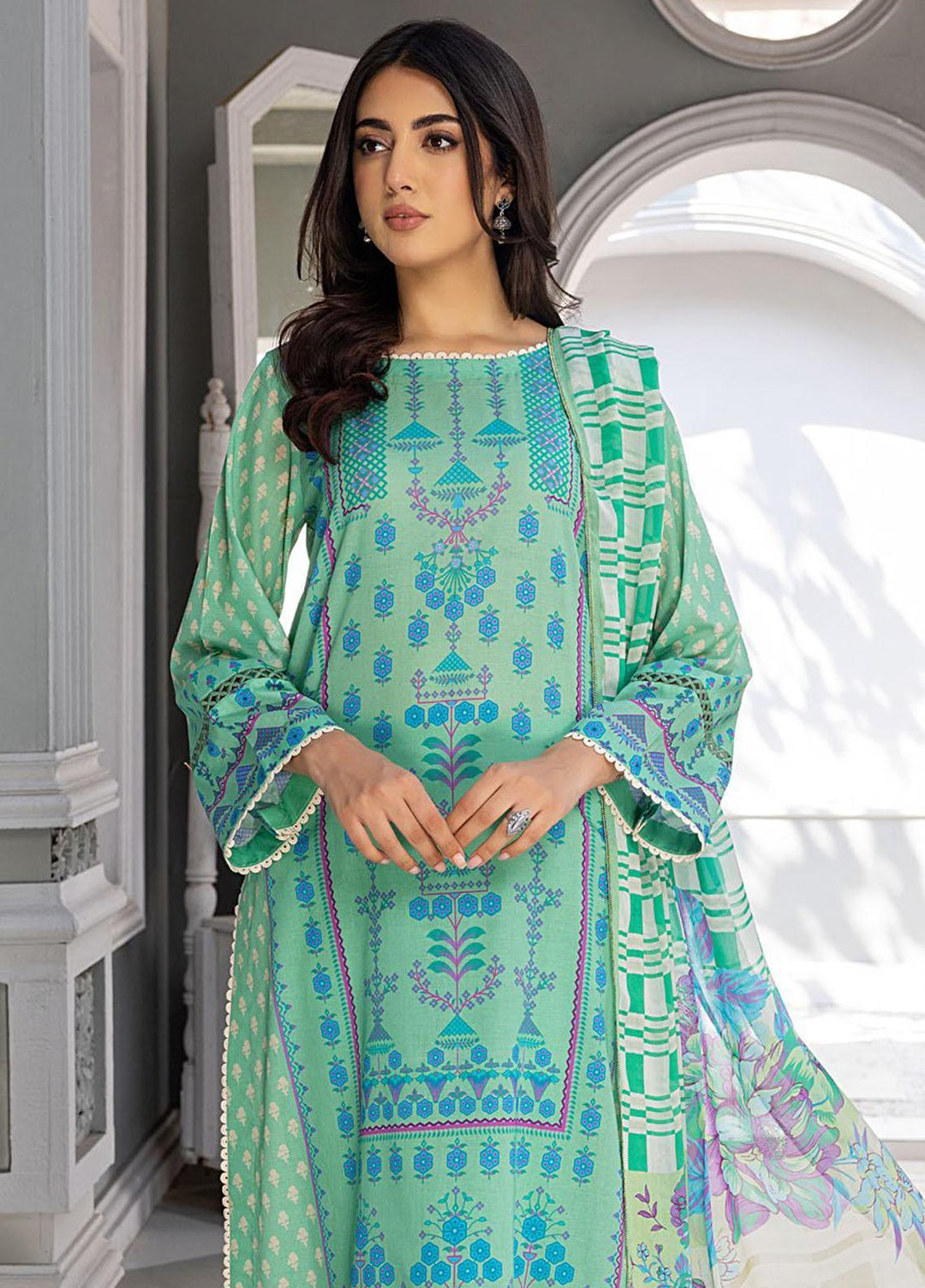 Charizma Printed Lawn Suits Unstitched 3 Piece CRZ23CP-V3 CP-026 - Spring / Summer Collection