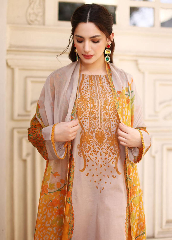 Charizma Printed Lawn Suits Unstitched 3 Piece CRZ23CP-V2 CP-014 - Summer Collection