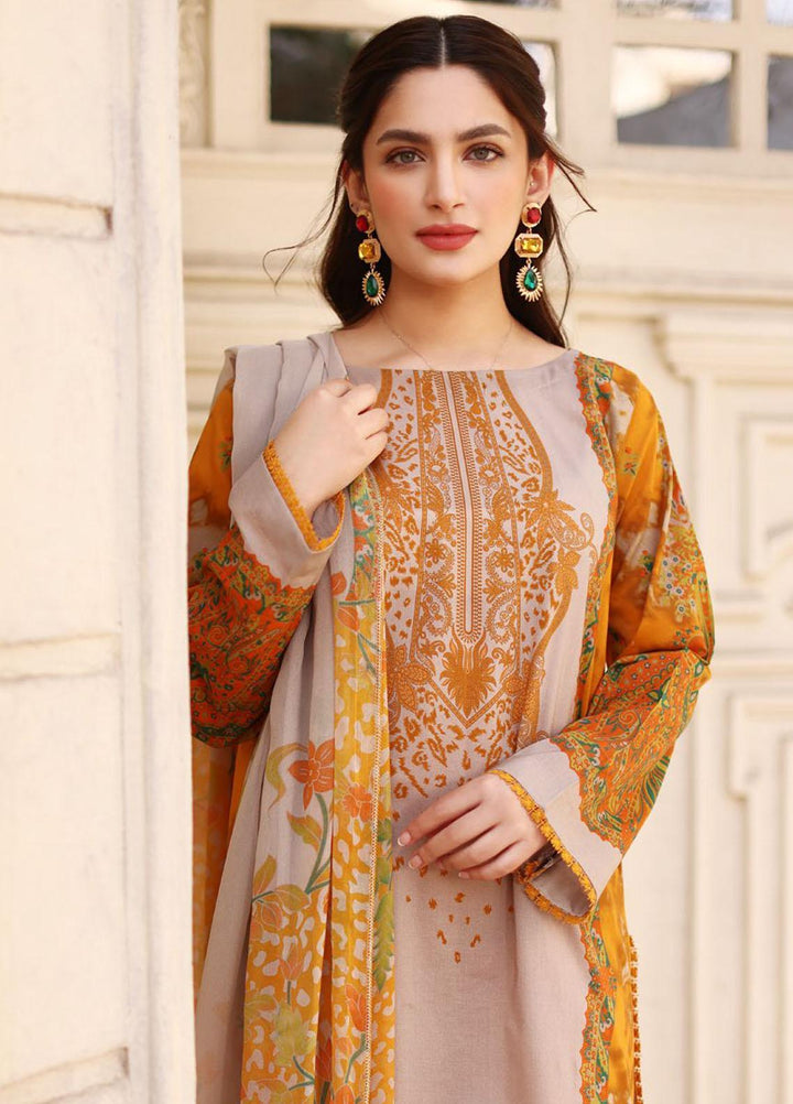 Charizma Printed Lawn Suits Unstitched 3 Piece CRZ23CP-V2 CP-014 - Summer Collection