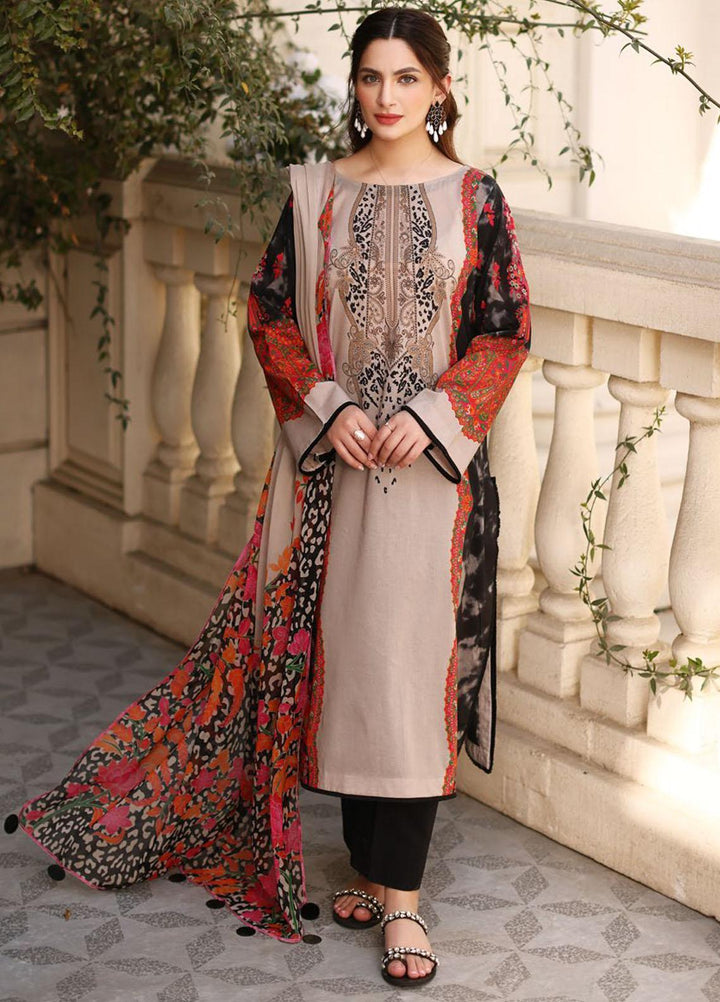 Charizma Printed Lawn Suits Unstitched 3 Piece CRZ23CP-V2 CP-015 - Summer Collection