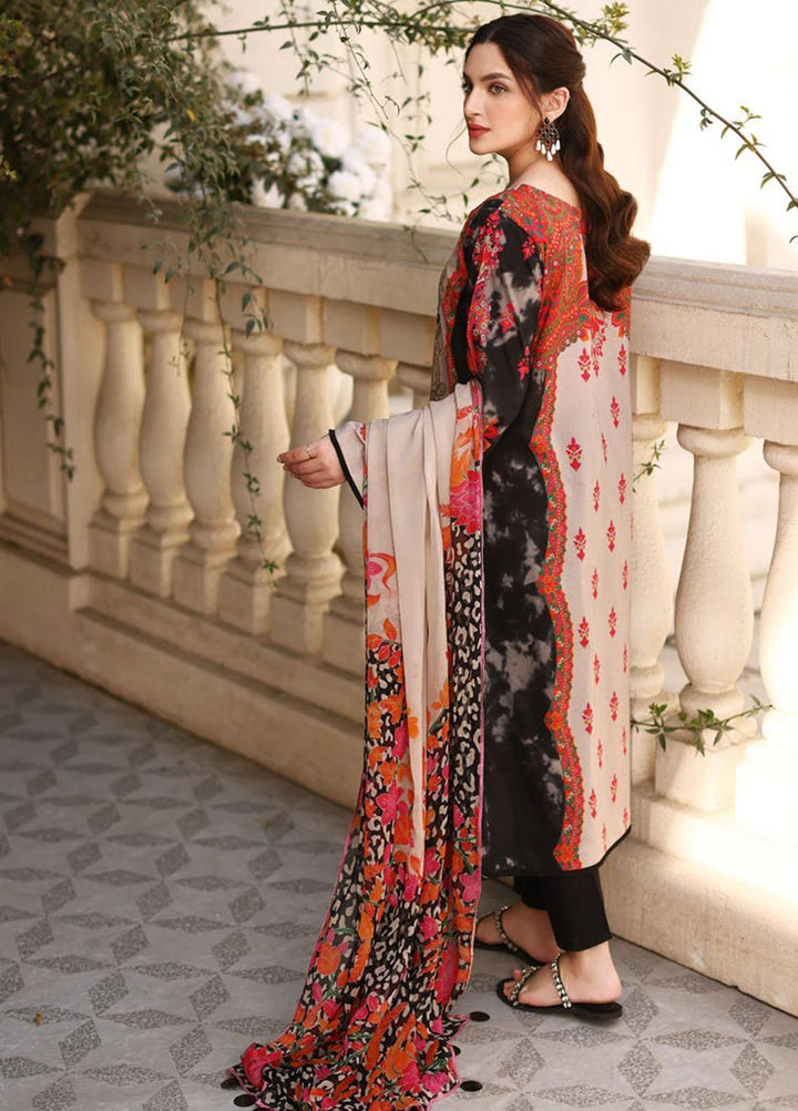 Charizma Printed Lawn Suits Unstitched 3 Piece CRZ23CP-V2 CP-015 - Summer Collection