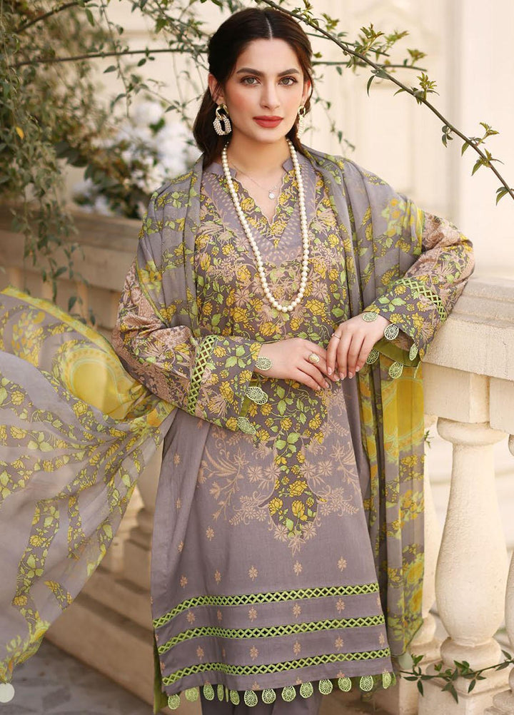 Charizma Printed Lawn Suits Unstitched 3 Piece CRZ23CP-V2 CP-016 - Summer Collection