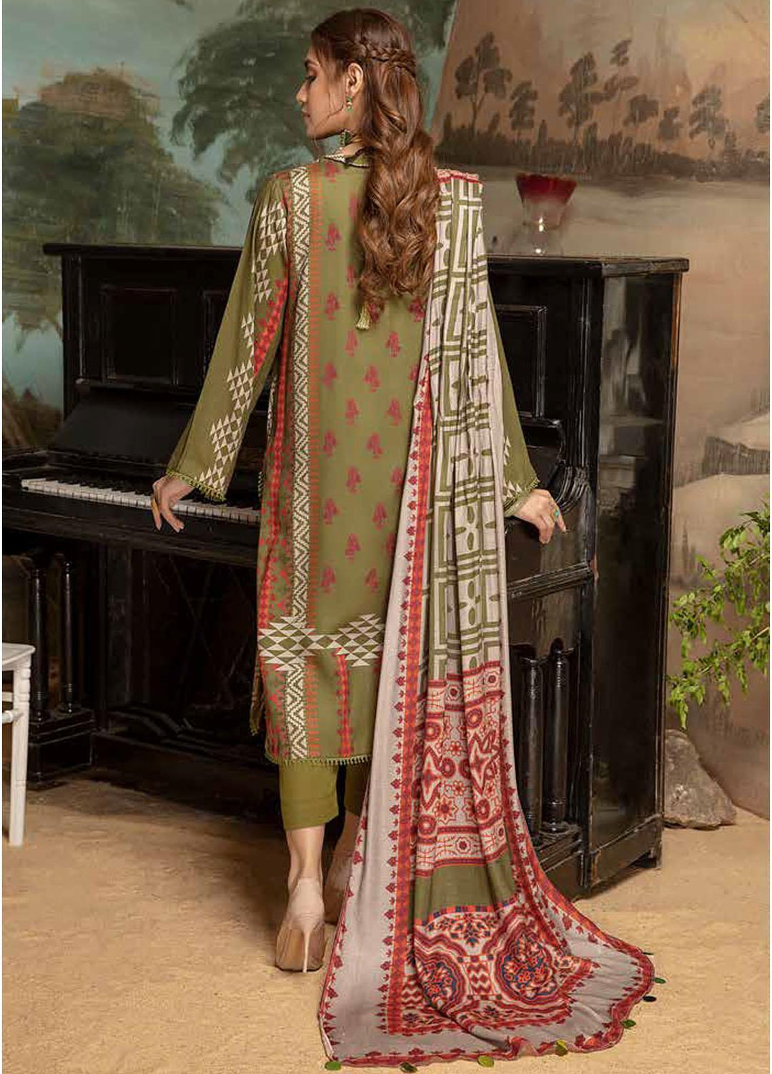 Charizma Embroidered Kotail Suits Unstitched 3 Piece CRZ21CK CPW-15 - Winter Collection