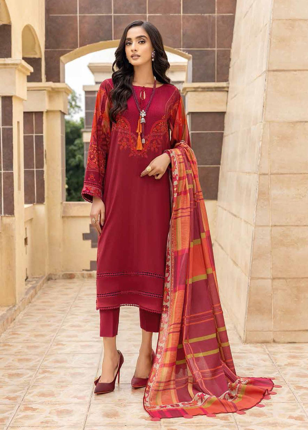 C-Prints By Charizma Printed Dhanak Suits Unstitched 3 Piece CRZ22-W5 CPW-39 - Winter Collection
