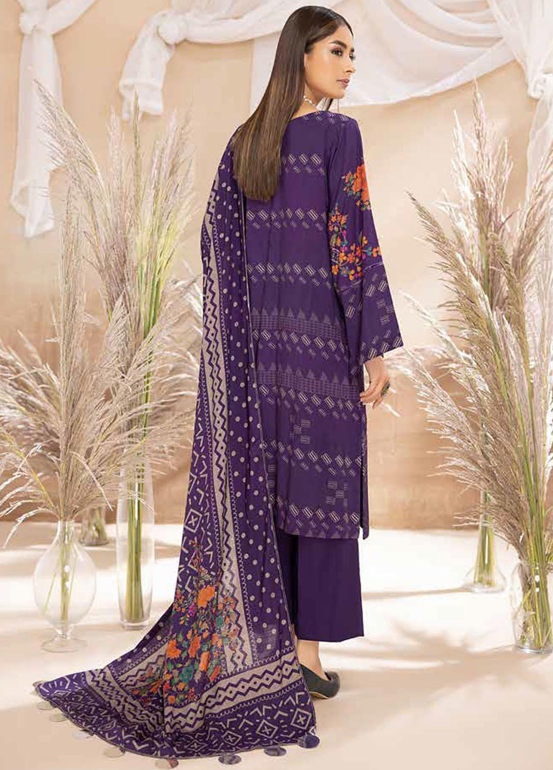 C-Prints by Charizma Printed Dhanak Suits Unstitched 3 Piece CRZ22-W6 CPW-44 - Winter Collection