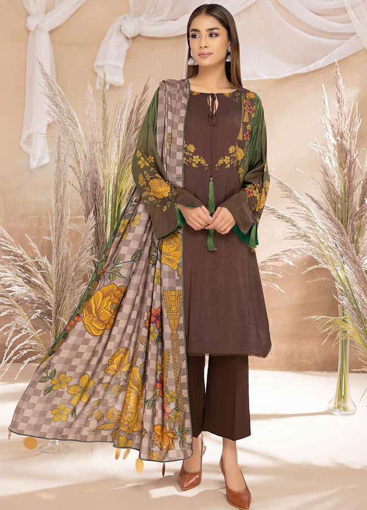 C-Prints by Charizma Printed Dhanak Suits Unstitched 3 Piece CRZ22-W6 CPW-45 - Winter Collection