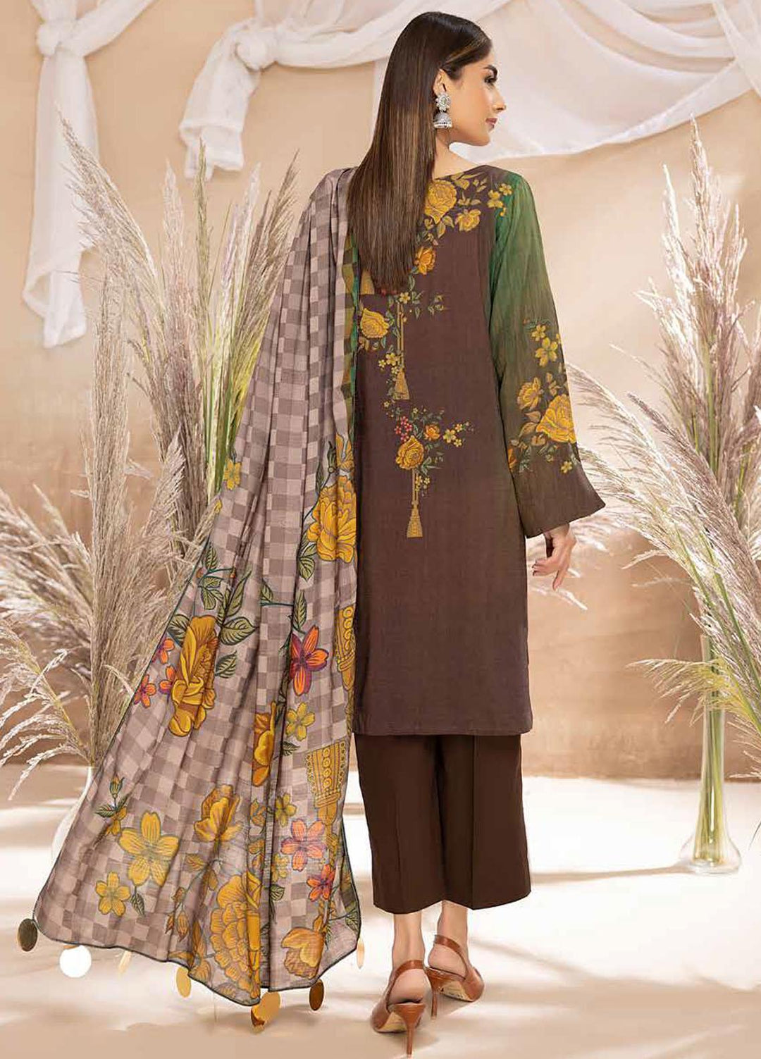 C-Prints by Charizma Printed Dhanak Suits Unstitched 3 Piece CRZ22-W6 CPW-45 - Winter Collection