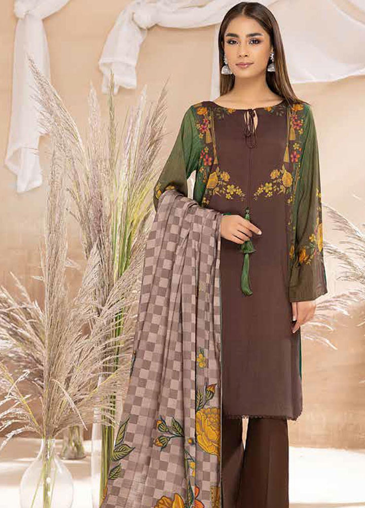 C-Prints by Charizma Printed Dhanak Suits Unstitched 3 Piece CRZ22-W6 CPW-45 - Winter Collection