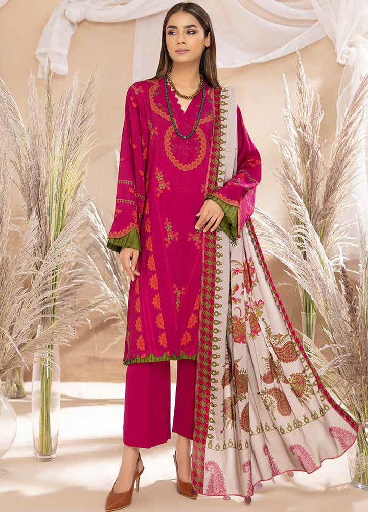 C-Prints by Charizma Printed Dhanak Suits Unstitched 3 Piece CRZ22-W6 CPW-46 - Winter Collection
