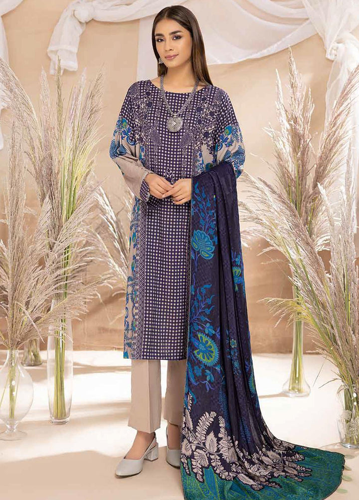 C-Prints by Charizma Printed Dhanak Suits Unstitched 3 Piece CRZ22-W6 CPW-47 - Winter Collection
