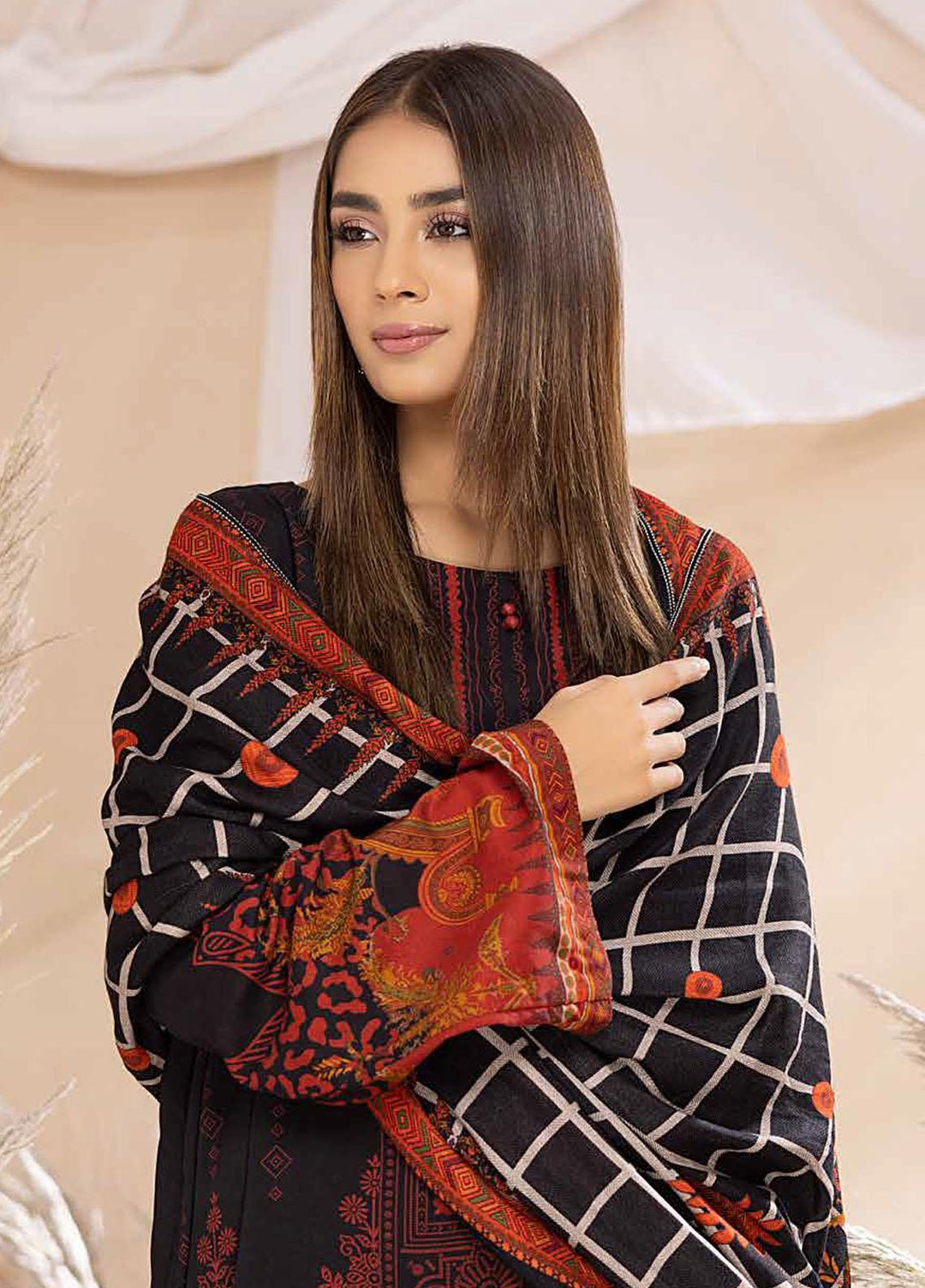 C-Prints by Charizma Printed Dhanak Suits Unstitched 3 Piece CRZ22-W6 CPW-48 - Winter Collection