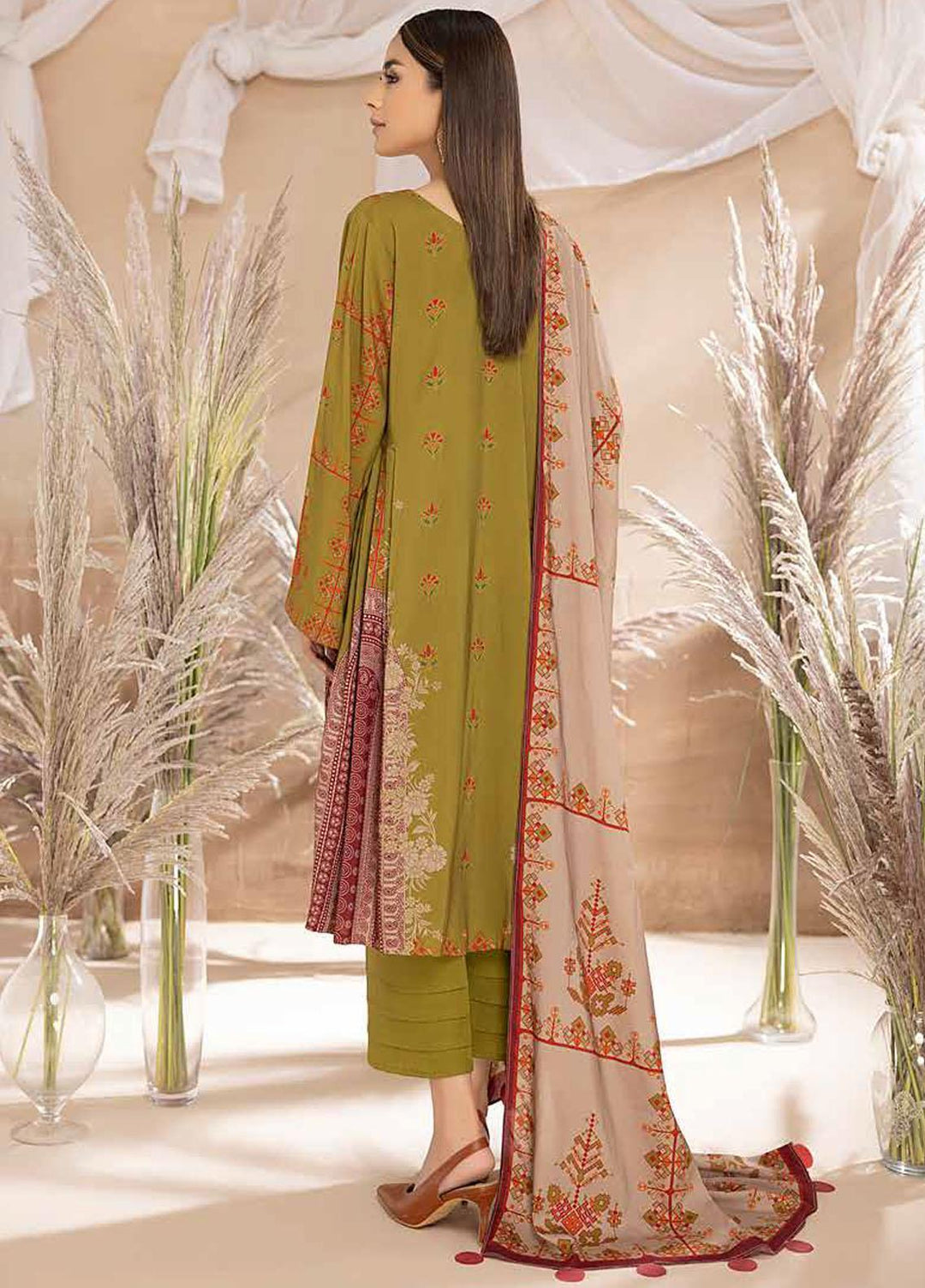 C-Prints by Charizma Printed Dhanak Suits Unstitched 3 Piece CRZ22-W6 CPW-49 - Winter Collection