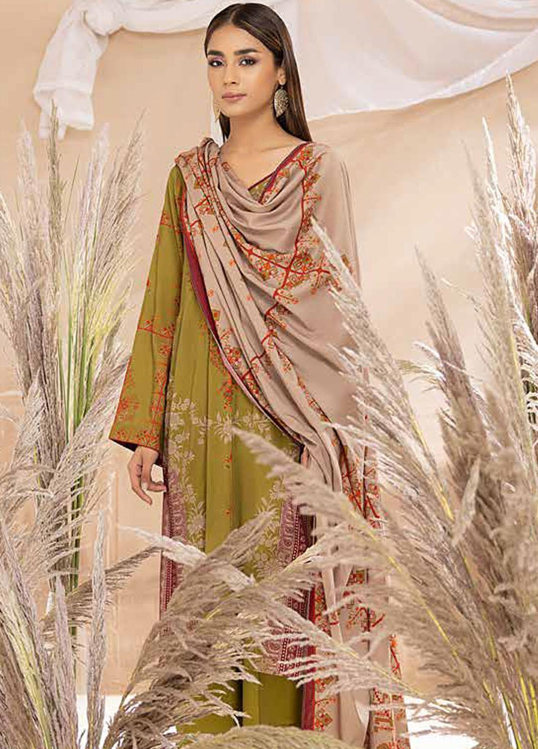 C-Prints by Charizma Printed Dhanak Suits Unstitched 3 Piece CRZ22-W6 CPW-49 - Winter Collection