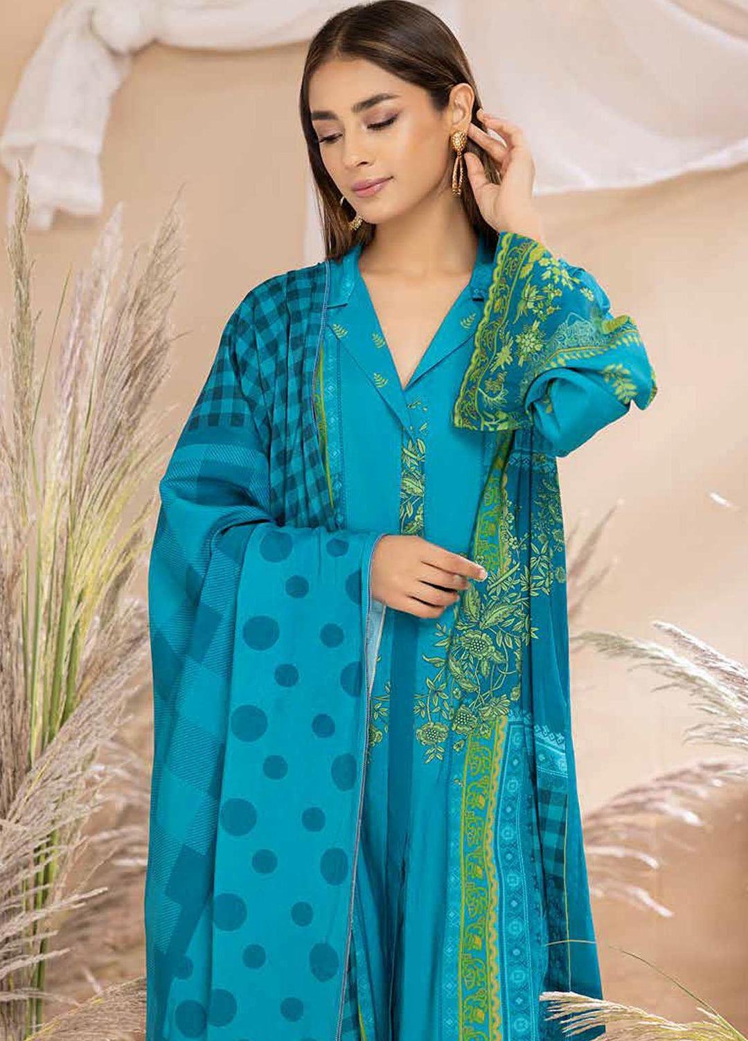 C-Prints by Charizma Printed Dhanak Suits Unstitched 3 Piece CRZ22-W6 CPW-50 - Winter Collection