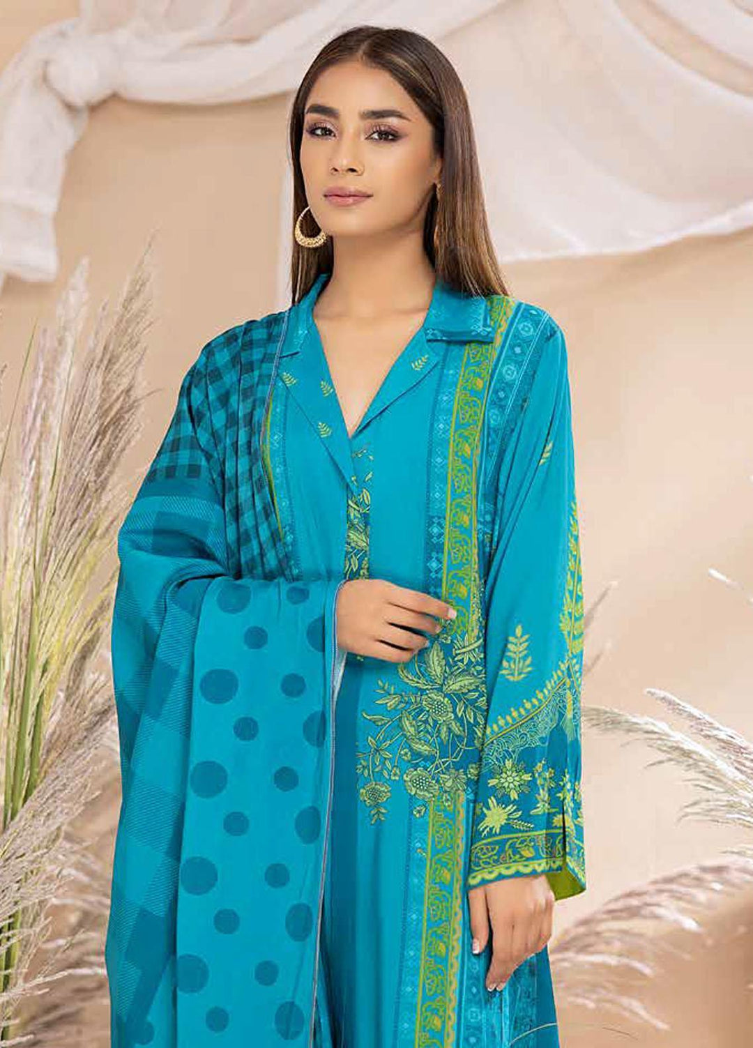 C-Prints by Charizma Printed Dhanak Suits Unstitched 3 Piece CRZ22-W6 CPW-50 - Winter Collection