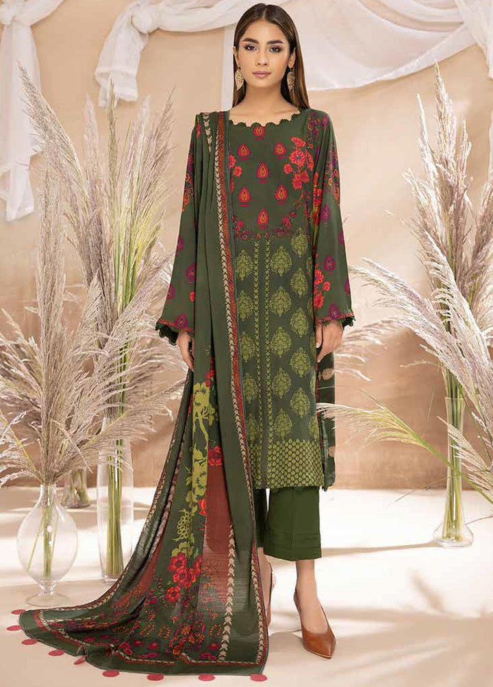 C-Prints by Charizma Printed Dhanak Suits Unstitched 3 Piece CRZ22-W6 CPW-51 - Winter Collection