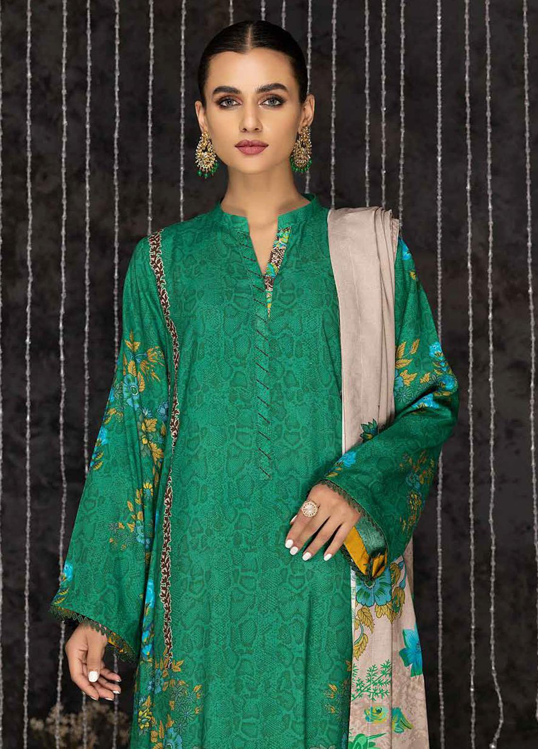 C-Prints By Charizma Printed Dhanak Suits Unstitched 3 Piece CRZ22-W7 CPW-52 - Winter Collection