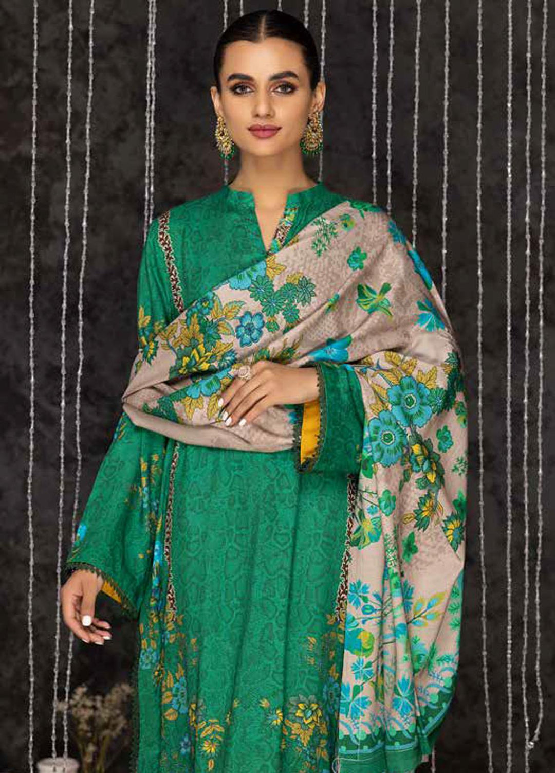 C-Prints By Charizma Printed Dhanak Suits Unstitched 3 Piece CRZ22-W7 CPW-52 - Winter Collection