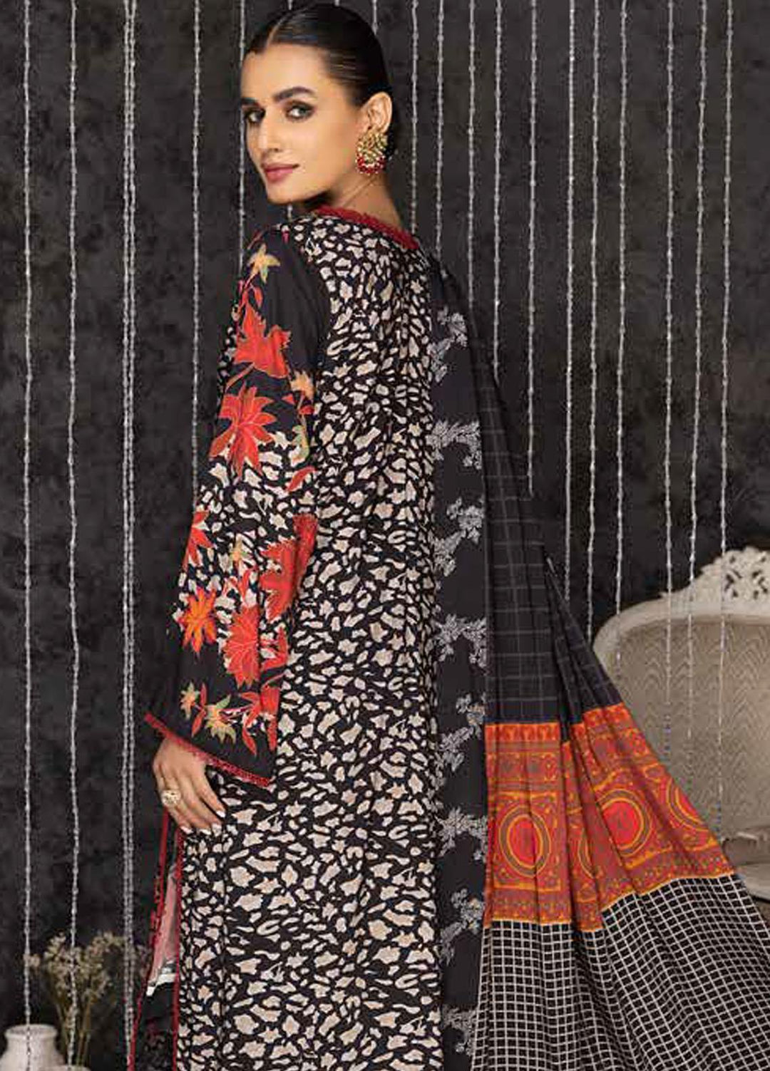 C-Prints By Charizma Printed Dhanak Suits Unstitched 3 Piece CRZ22-W7 CPW-53 - Winter Collection