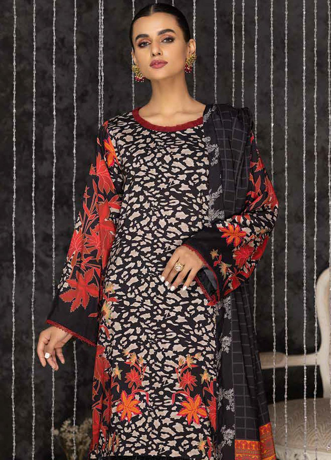 C-Prints By Charizma Printed Dhanak Suits Unstitched 3 Piece CRZ22-W7 CPW-53 - Winter Collection