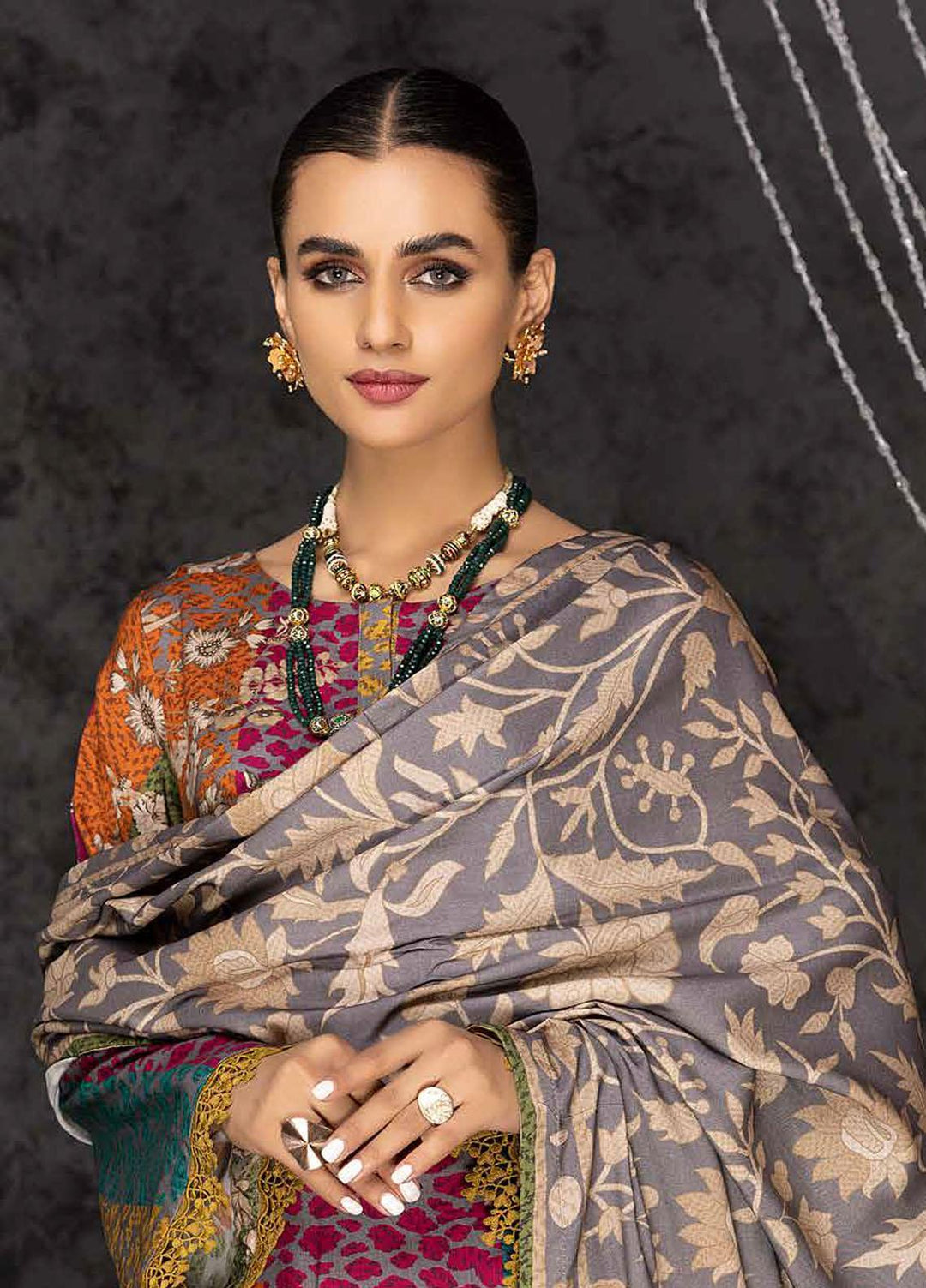 C-Prints By Charizma Printed Dhanak Suits Unstitched 3 Piece CRZ22-W7 CPW-54 - Winter Collection