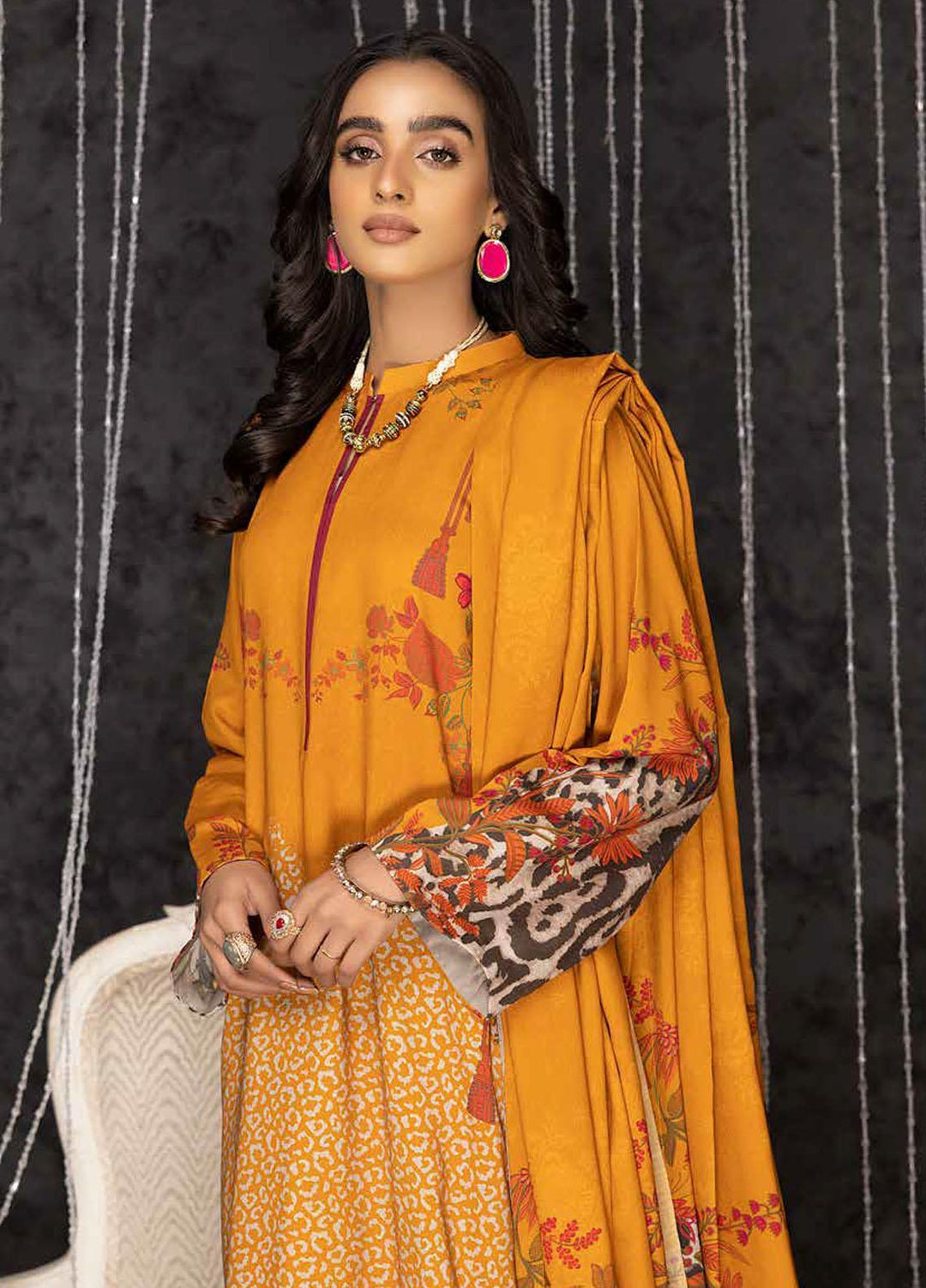C-Prints By Charizma Printed Dhanak Suits Unstitched 3 Piece CRZ22-W7 CPW-55 - Winter Collection