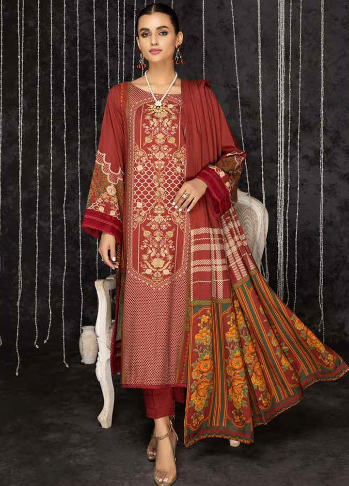 C-Prints By Charizma Printed Dhanak Suits Unstitched 3 Piece CRZ22-W7 CPW-56 - Winter Collection