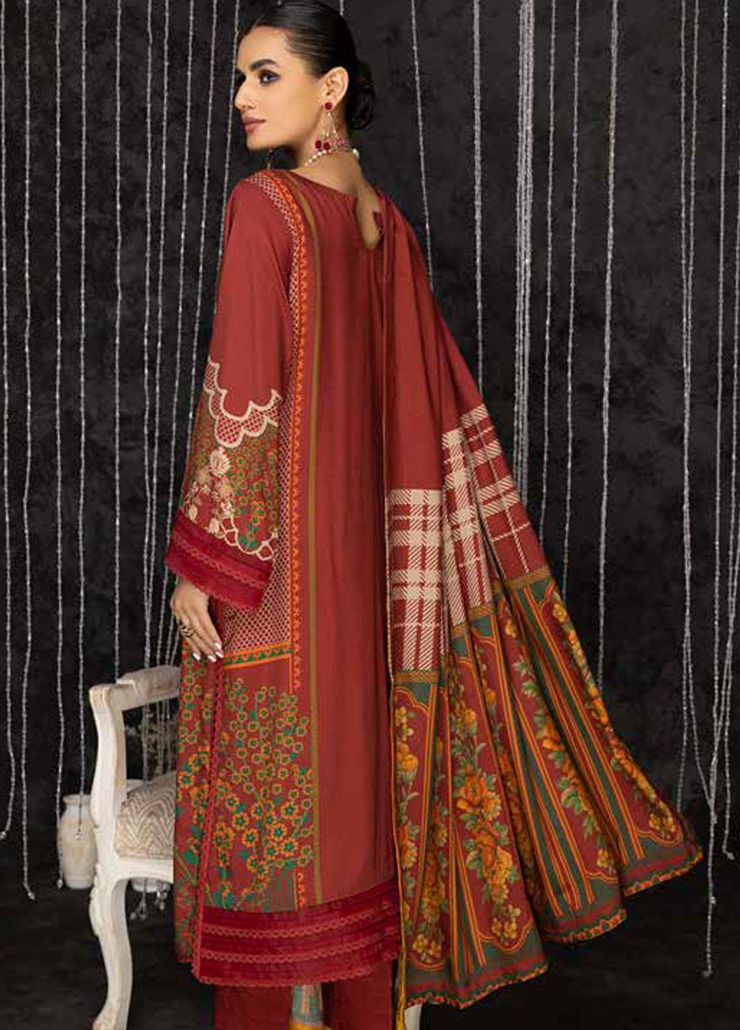 C-Prints By Charizma Printed Dhanak Suits Unstitched 3 Piece CRZ22-W7 CPW-56 - Winter Collection