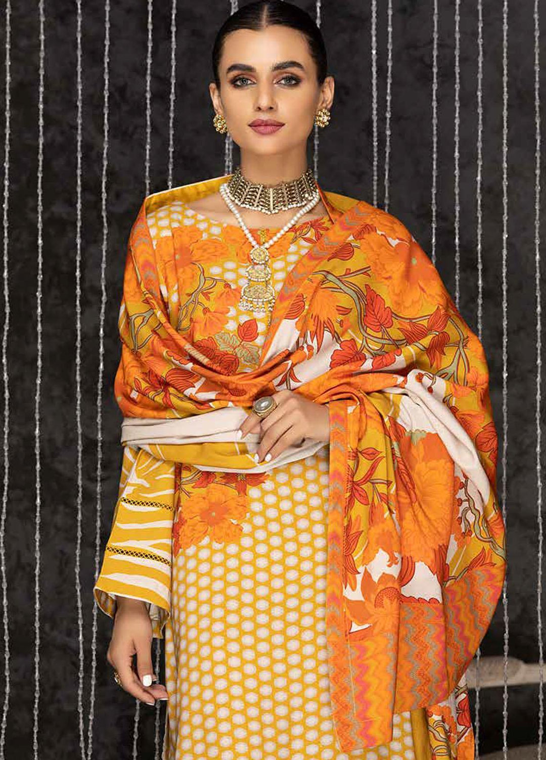 C-Prints By Charizma Printed Dhanak Suits Unstitched 3 Piece CRZ22-W7 CPW-59 - Winter Collection