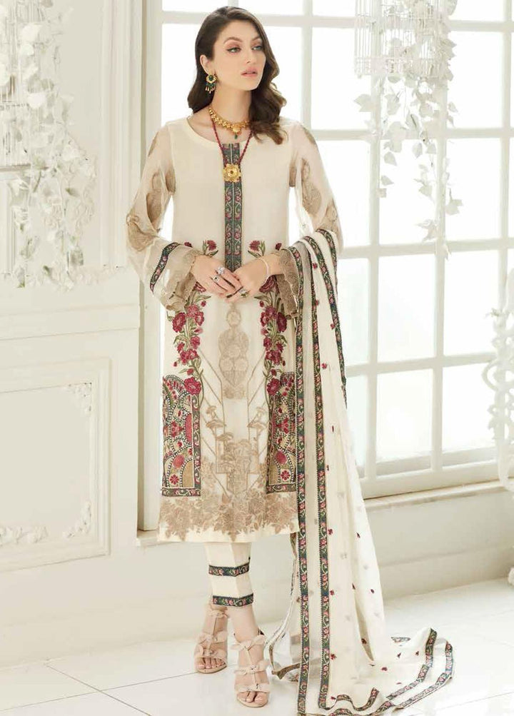 Chimmer By Charizma Embroidered Chiffon Suits Unstitched 3 Piece CRZ21-C5 32 - Luxury Collection