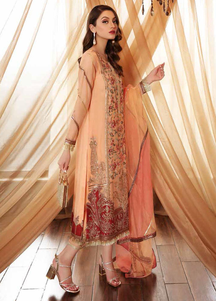 Chimmer By Charizma Embroidered Cotton Net Suits Unstitched 3 Piece CRZ21-C4 28 - Luxury Collection