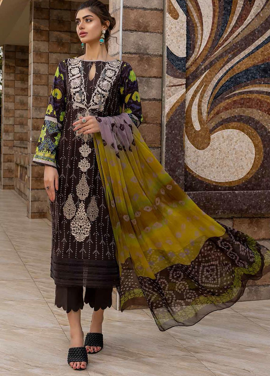Combination By Charizma Embroidered Lawn Suits Unstitched 3 Piece CRZ22BC CCS-01B - Summer Collection