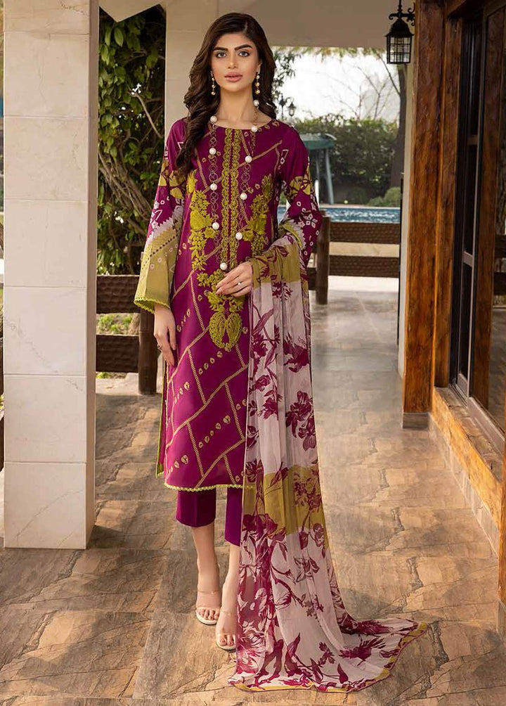Combination By Charizma Embroidered Lawn Suits Unstitched 3 Piece CRZ22BC CCS-03A - Summer Collection