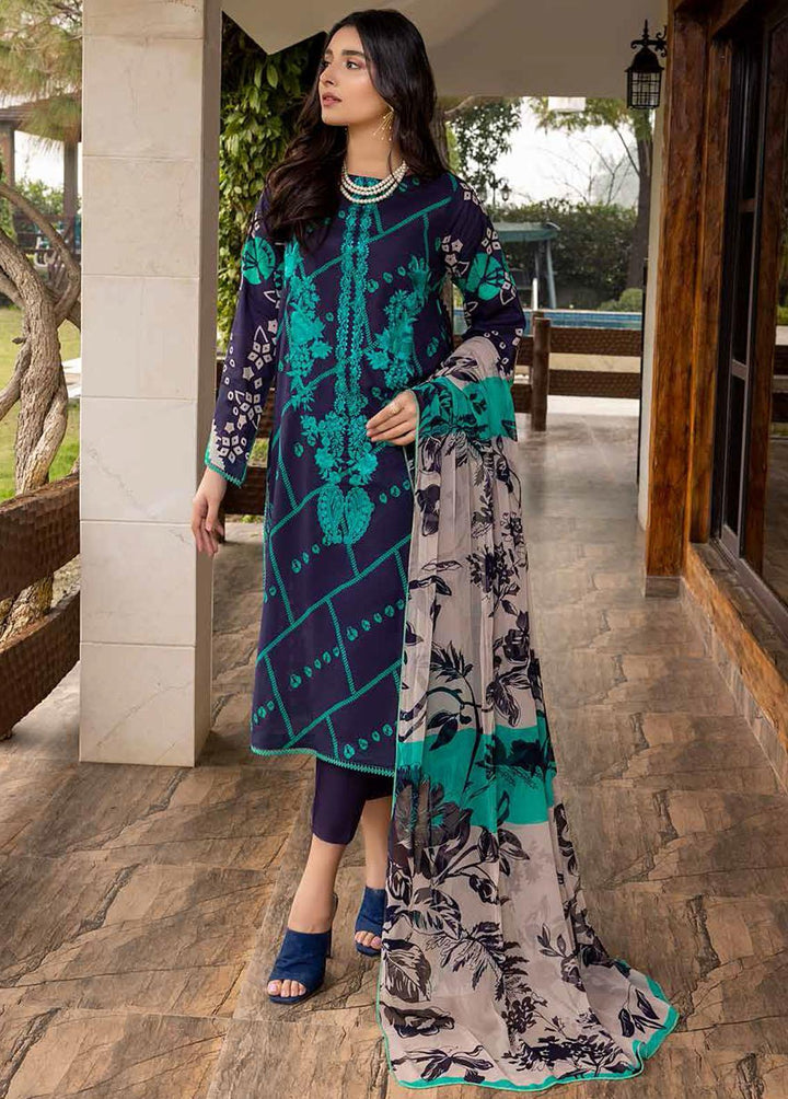 Combination By Charizma Embroidered Lawn Suits Unstitched 3 Piece CRZ22BC CCS-03B - Summer Collection