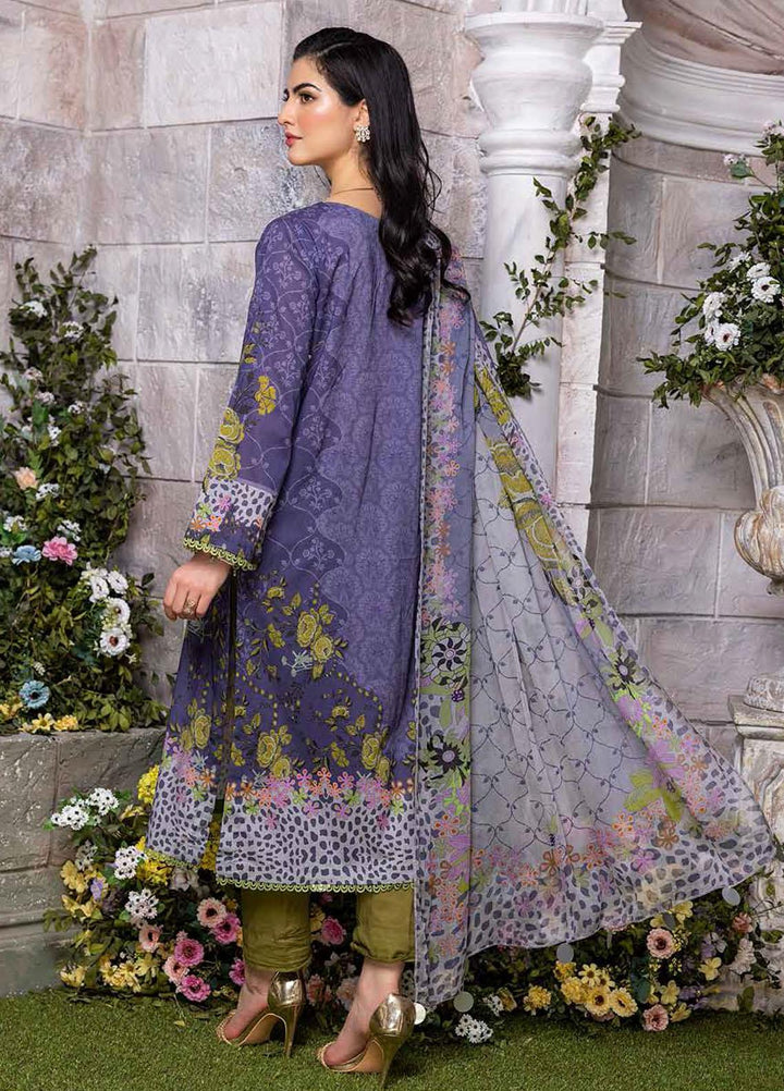 Charizma Embroidered Lawn Suits Unstitched 3 Piece CRZ22CBL-2 CCS-05-B - Summer Collection