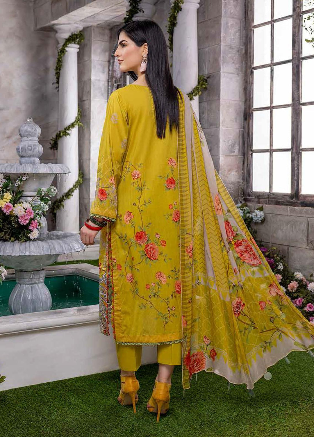 Charizma Embroidered Lawn Suits Unstitched 3 Piece CRZ22CBL-2 CCS-07 - Summer Collection
