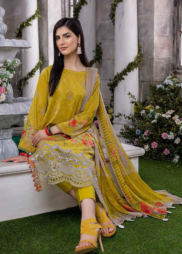 Charizma Embroidered Lawn Suits Unstitched 3 Piece CRZ22CBL-2 CCS-07 - Summer Collection