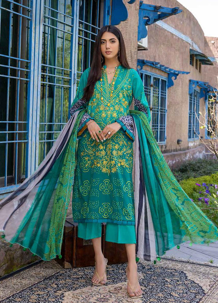 Charizma Embroidered Lawn Suits Unstitched 3 Piece CRZ22CBL-2 CCS-08-A - Summer Collection