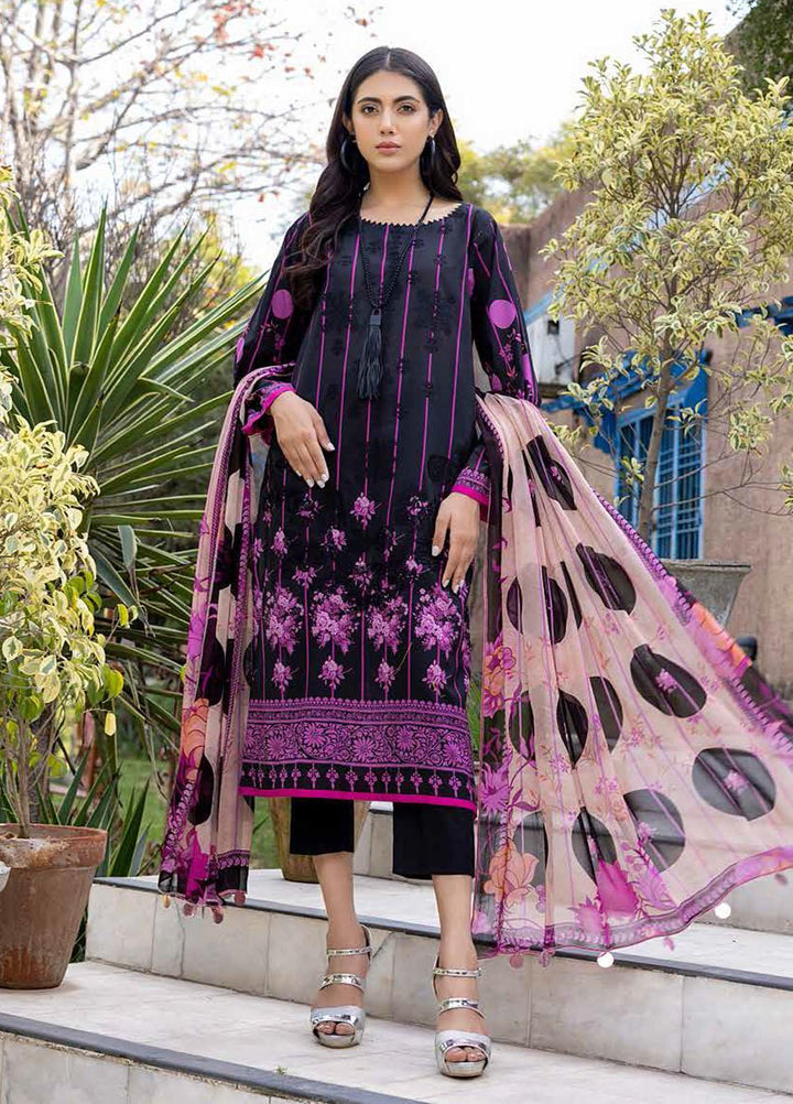Charizma Embroidered Lawn Suits Unstitched 3 Piece CRZ22CBL-2 CCS-09-A - Summer Collection