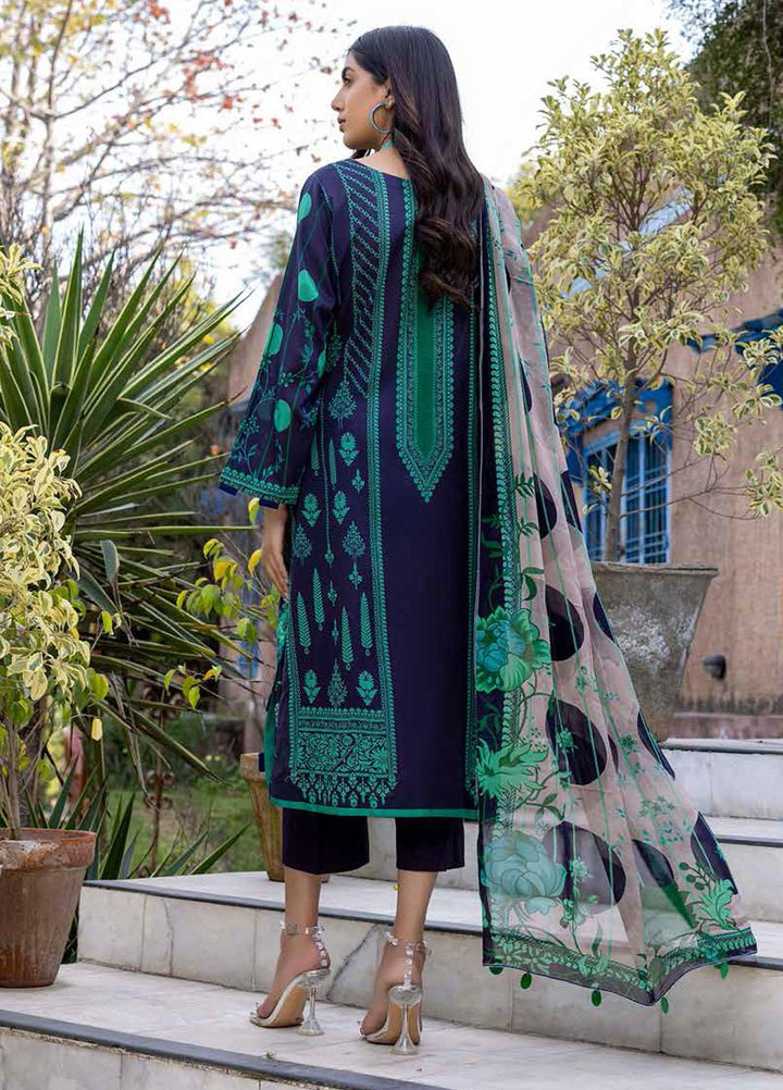 Charizma Embroidered Lawn Suits Unstitched 3 Piece CRZ22CBL-2 CCS-09-B - Summer Collection