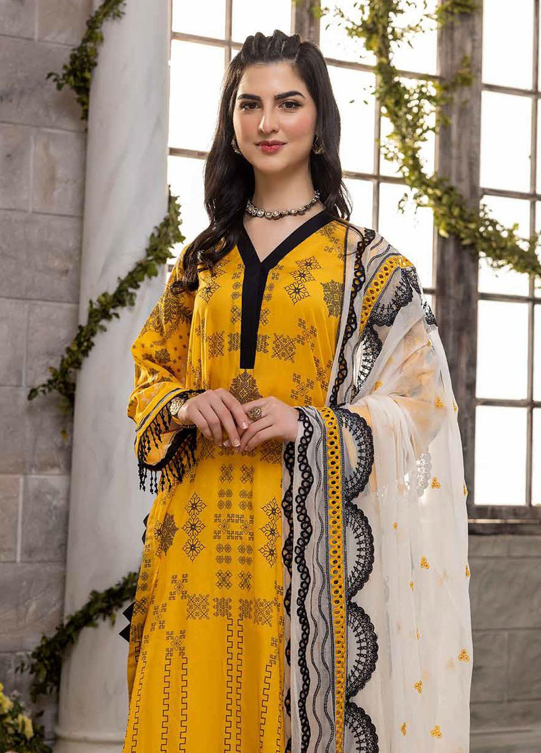 Charizma Embroidered Lawn Suits Unstitched 3 Piece CRZ22-C4 CCS-19 - Summer Collection