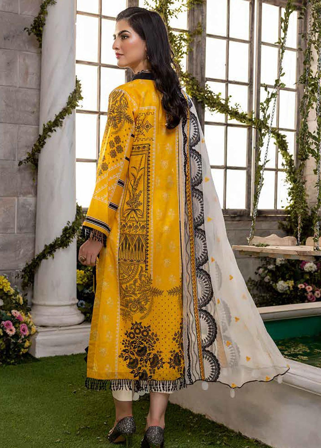 Charizma Embroidered Lawn Suits Unstitched 3 Piece CRZ22-C4 CCS-19 - Summer Collection