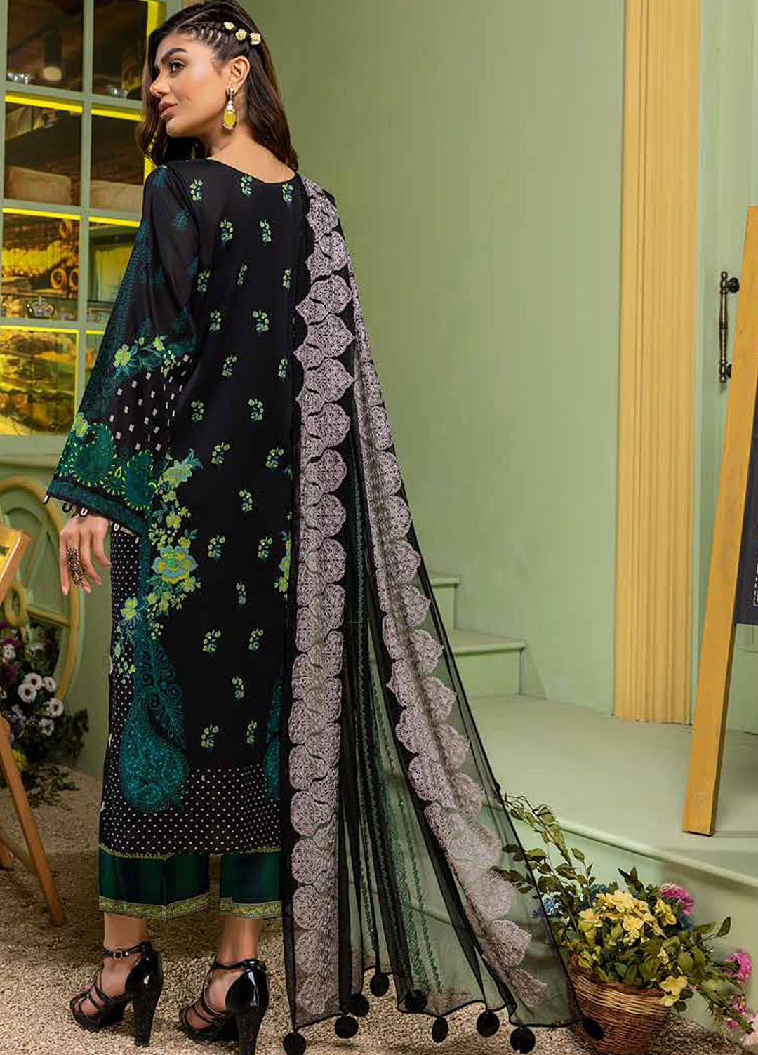 Charizma Embroidered Lawn Suits Unstitched 3 Piece CRZ22-C4 CCS-20 - Summer Collection
