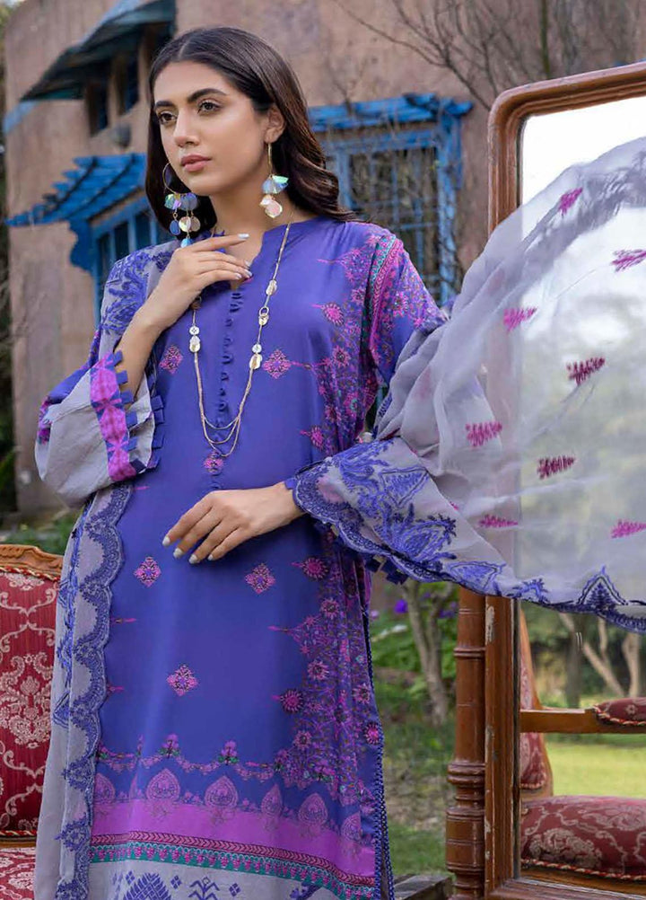 Charizma Embroidered Lawn Suits Unstitched 3 Piece CRZ22-C4 CCS-21 - Summer Collection